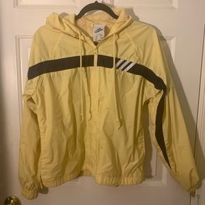 Yellow Adidas Windbreaker